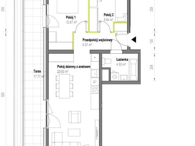 Mieszkanie 62,1m²