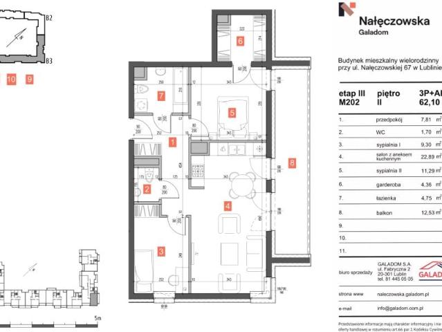 Mieszkanie 62,1m²