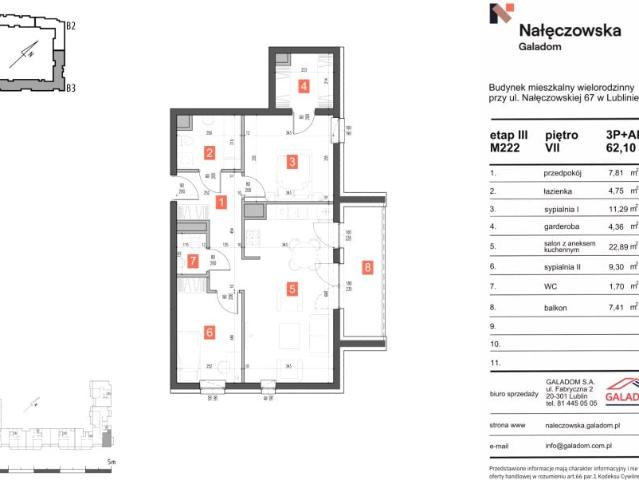 Mieszkanie 62,1m²