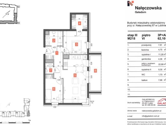 Mieszkanie 62,1m²
