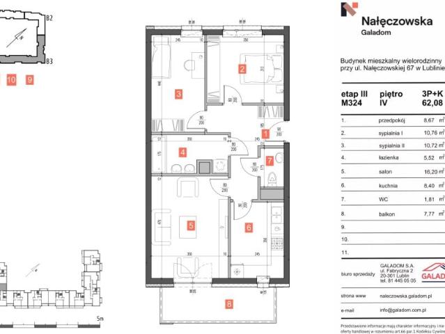 Mieszkanie 62,1m²
