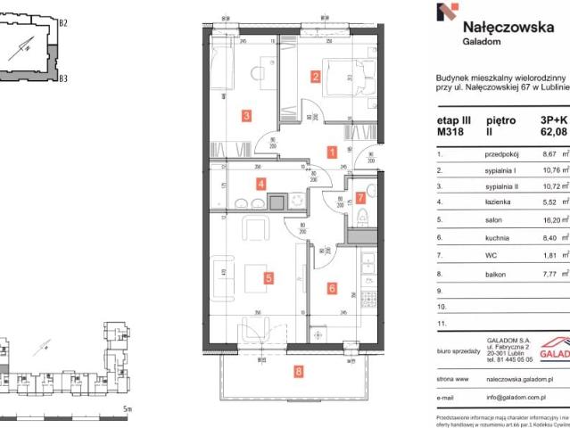 Mieszkanie 62,1m²