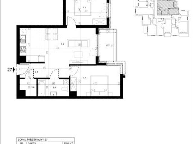 Mieszkanie 62,1m²