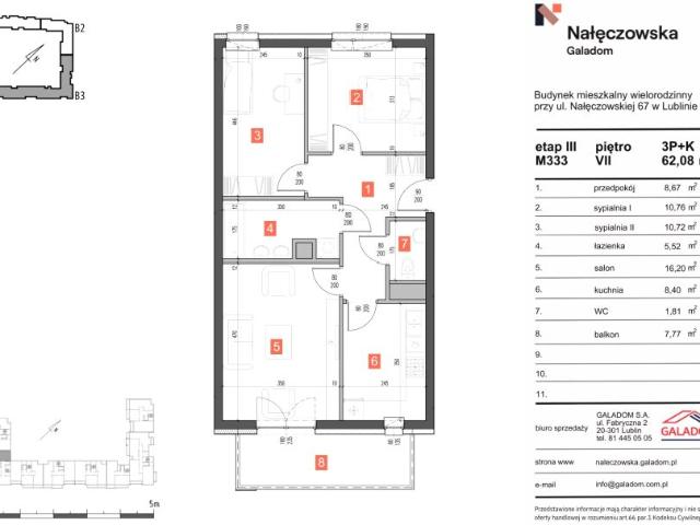 Mieszkanie 62,1m²