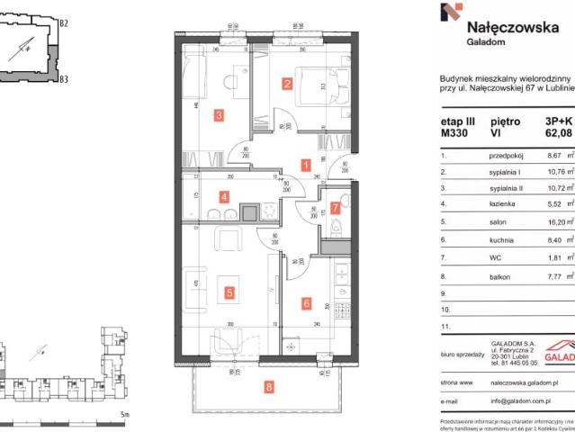 Mieszkanie 62,1m²