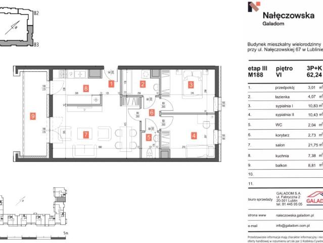 Mieszkanie 62,2m²