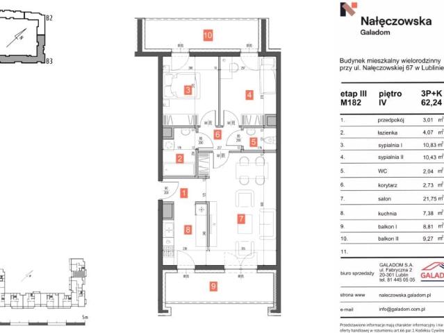 Mieszkanie 62,2m²