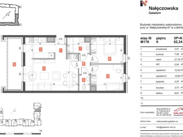 Mieszkanie 62,2m²
