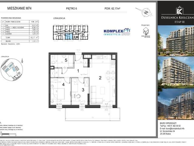 Mieszkanie 62,2m²