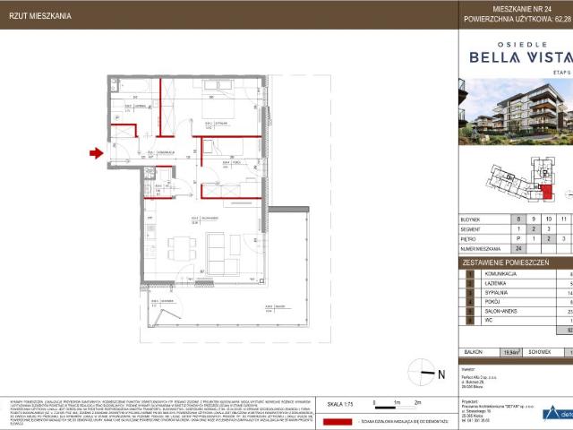 Mieszkanie 62,3m²