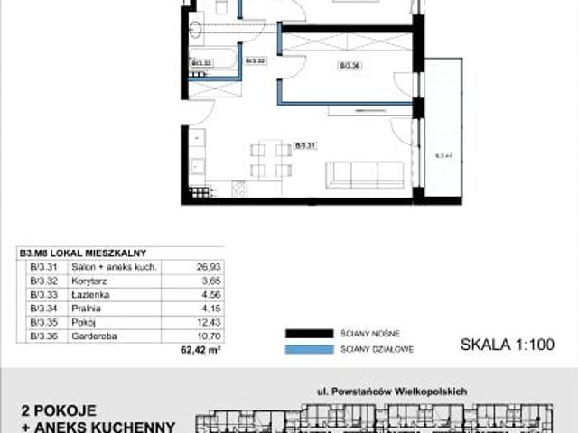 Mieszkanie 62,4m²
