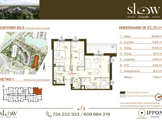 Mieszkanie 62,4m²