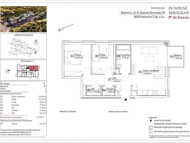 Mieszkanie 62,5m²