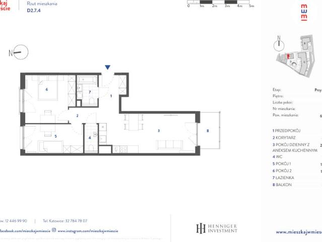 Mieszkanie 62,6m²