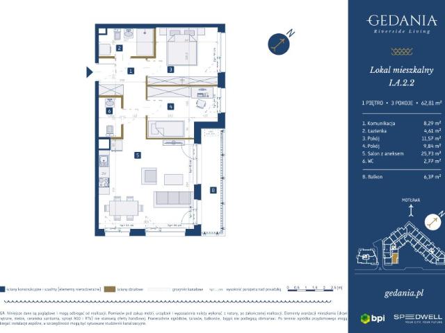 Mieszkanie 62,8m²