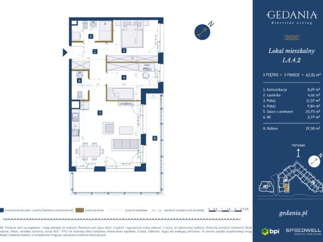 Mieszkanie 62,8m²