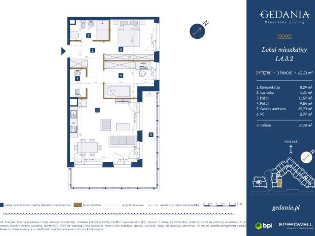 Mieszkanie 62,8m²