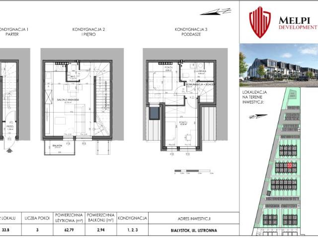 Mieszkanie 62,8m²