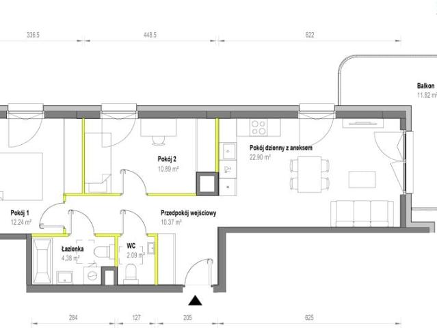 Mieszkanie 62,9m²