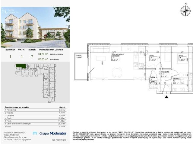 Mieszkanie 62,9m²