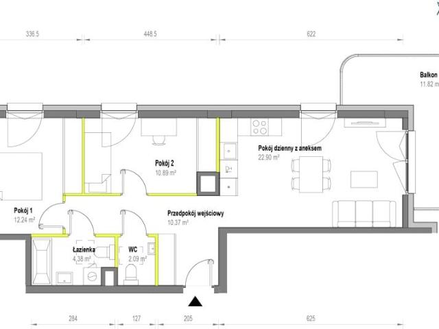 Mieszkanie 62,9m²