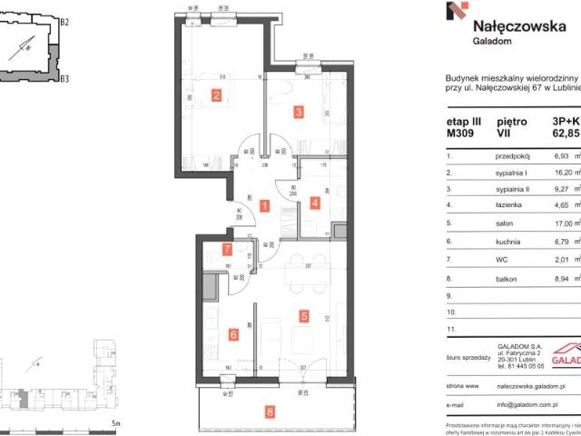 Mieszkanie 62,9m²