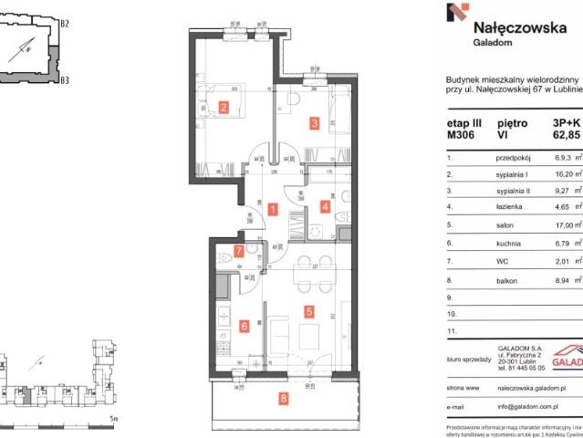Mieszkanie 62,9m²