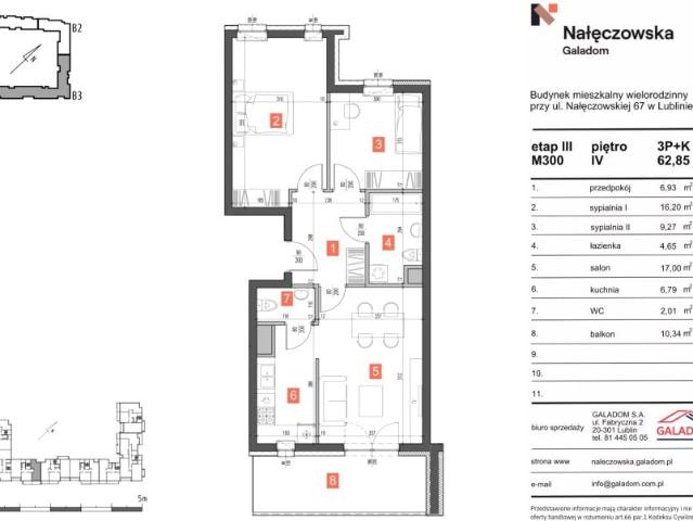 Mieszkanie 62,9m²