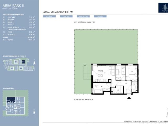 Mieszkanie 62m²