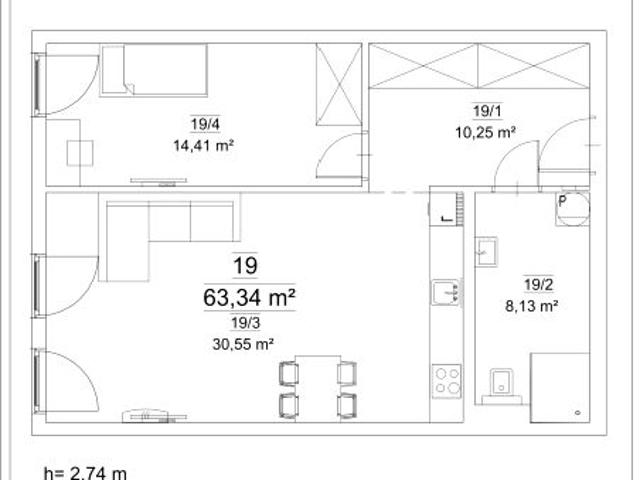 Mieszkanie 63,3m²