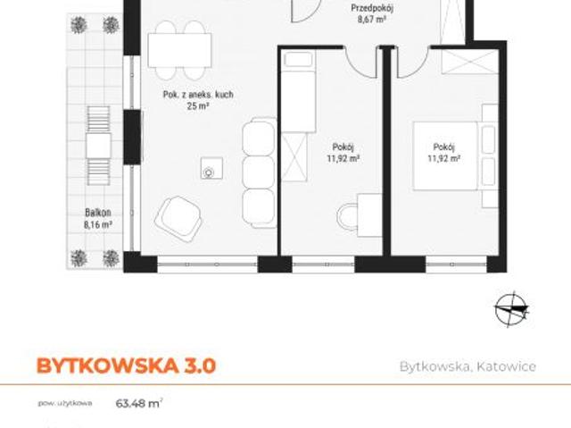 Mieszkanie 63,8m²