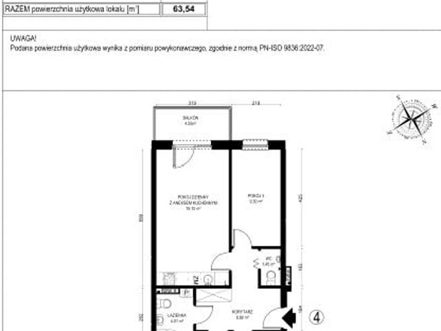 Mieszkanie 63,5m²