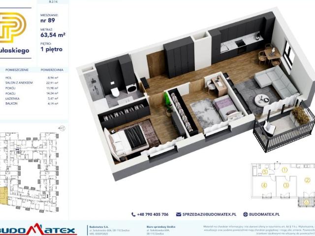 Mieszkanie 63,5m²