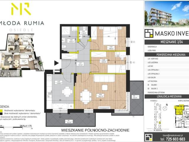 Mieszkanie 63,5m²