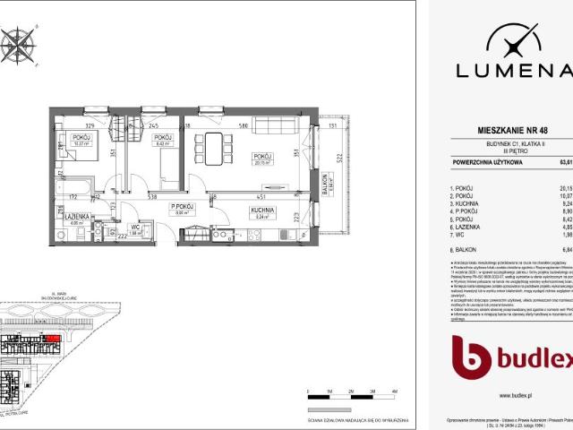 Mieszkanie 63,6m²