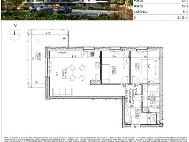 Mieszkanie 63,6m²