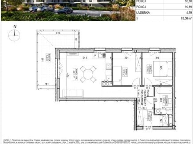 Mieszkanie 63,6m²