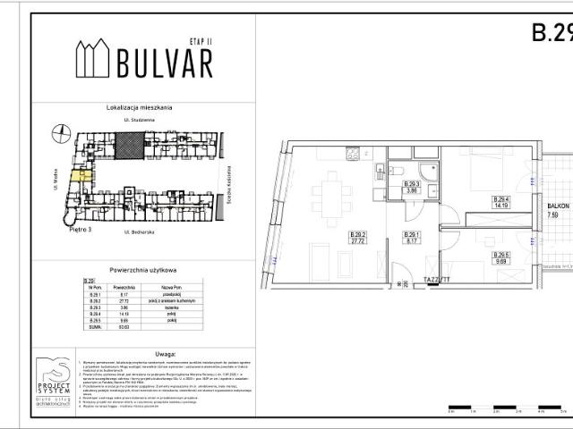 Mieszkanie 63,6m²