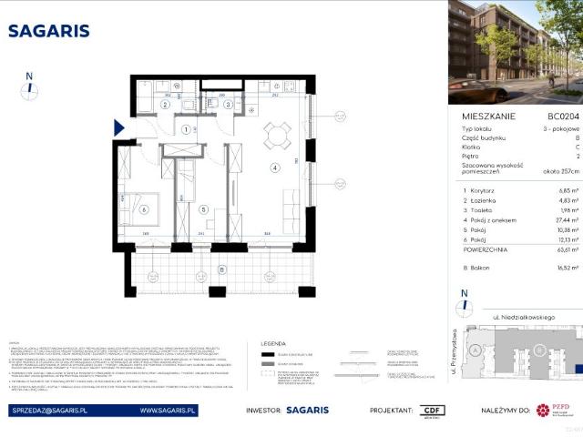 Mieszkanie 63,6m²