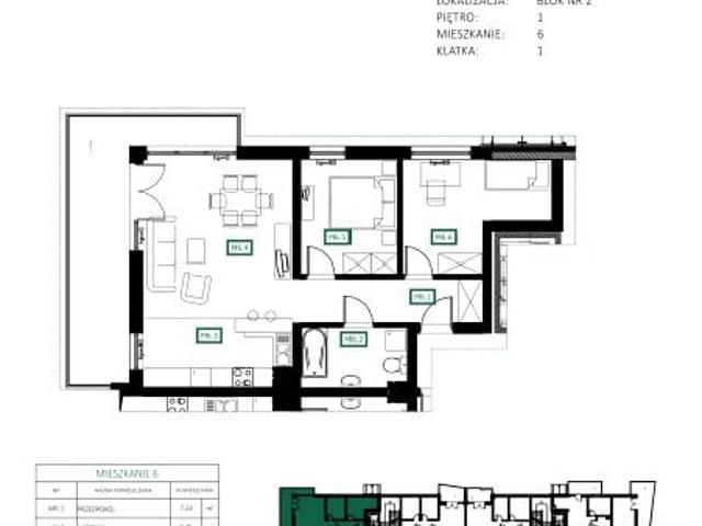 Mieszkanie 63,7m²