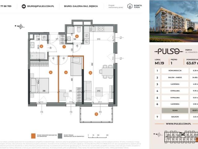 Mieszkanie 63,7m²