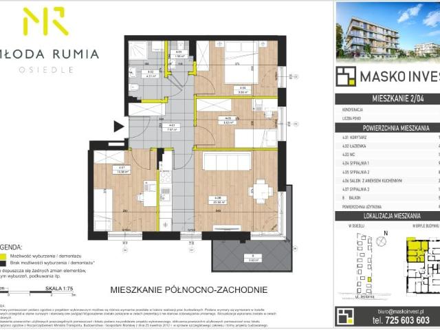 Mieszkanie 63,7m²
