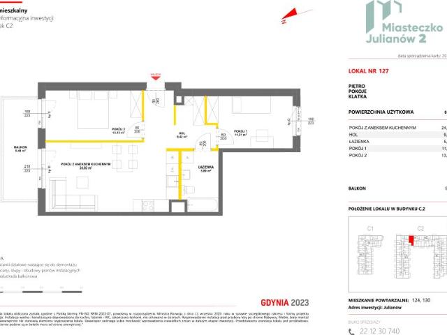 Mieszkanie 63,8m²