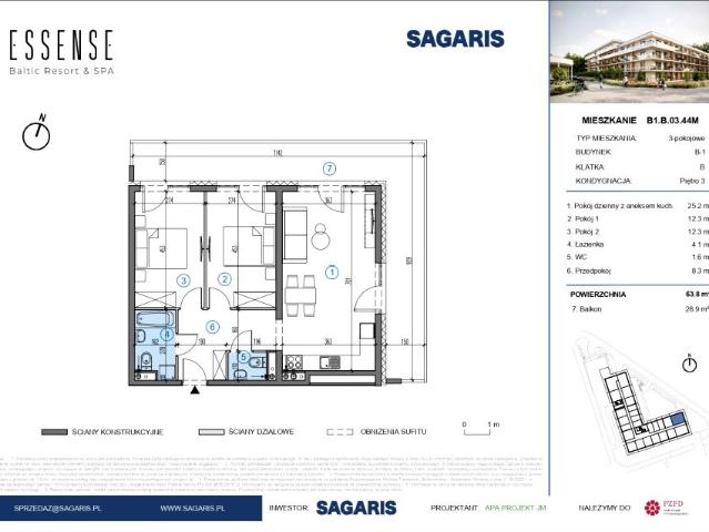 Mieszkanie 63,8m²