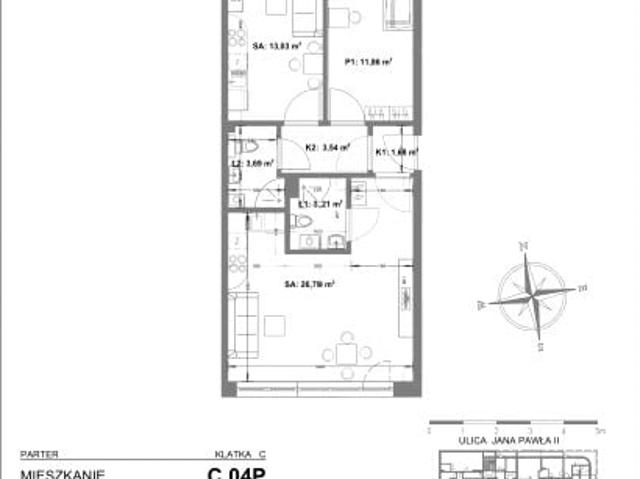 Mieszkanie 63,8m²