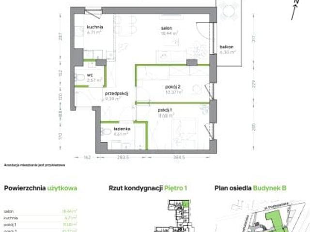 Mieszkanie 63,8m²