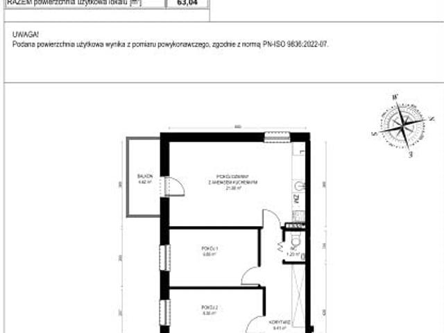 Mieszkanie 63m²
