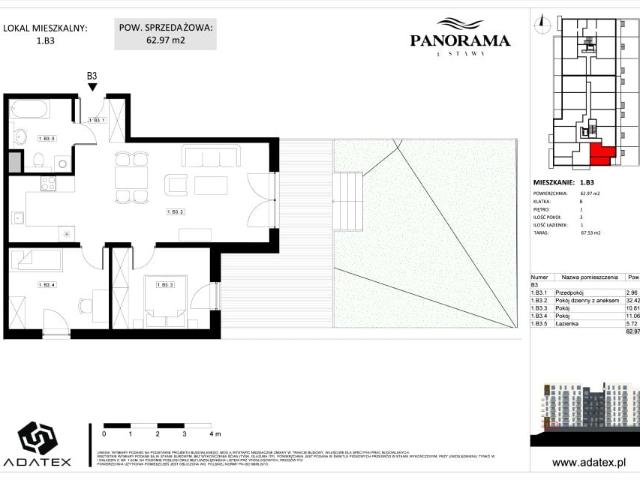 Mieszkanie 63m²