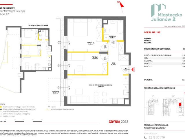 Mieszkanie 63m²