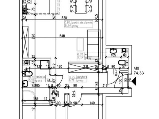 Mieszkanie 74,3m²